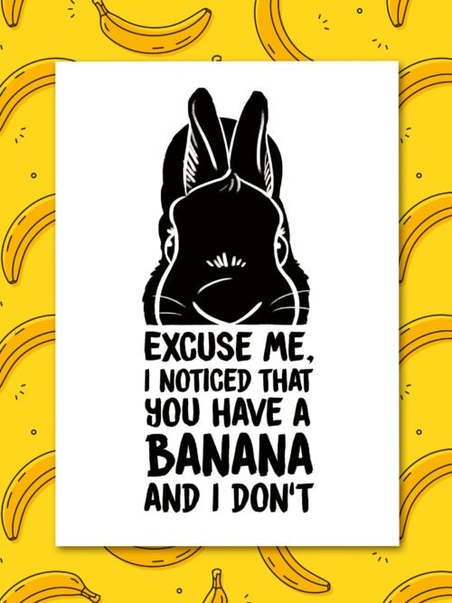 Banana_Mockup Postkarte "Banana"