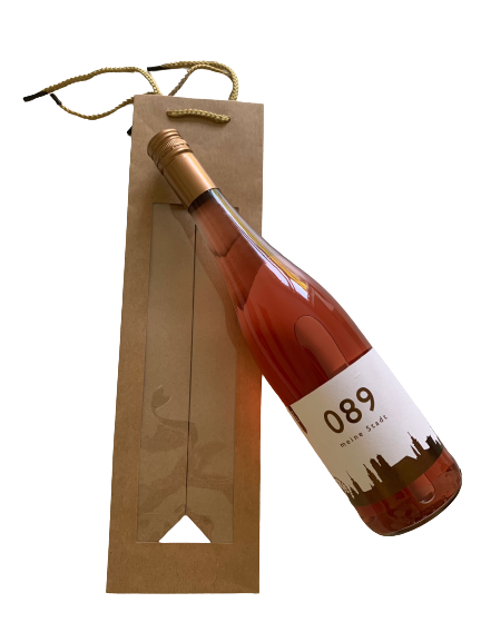 Geschenktüte 089 Wein 089 Wein Geschenkset | 1 Fl. in dekorativer Papier-Tragetasche |