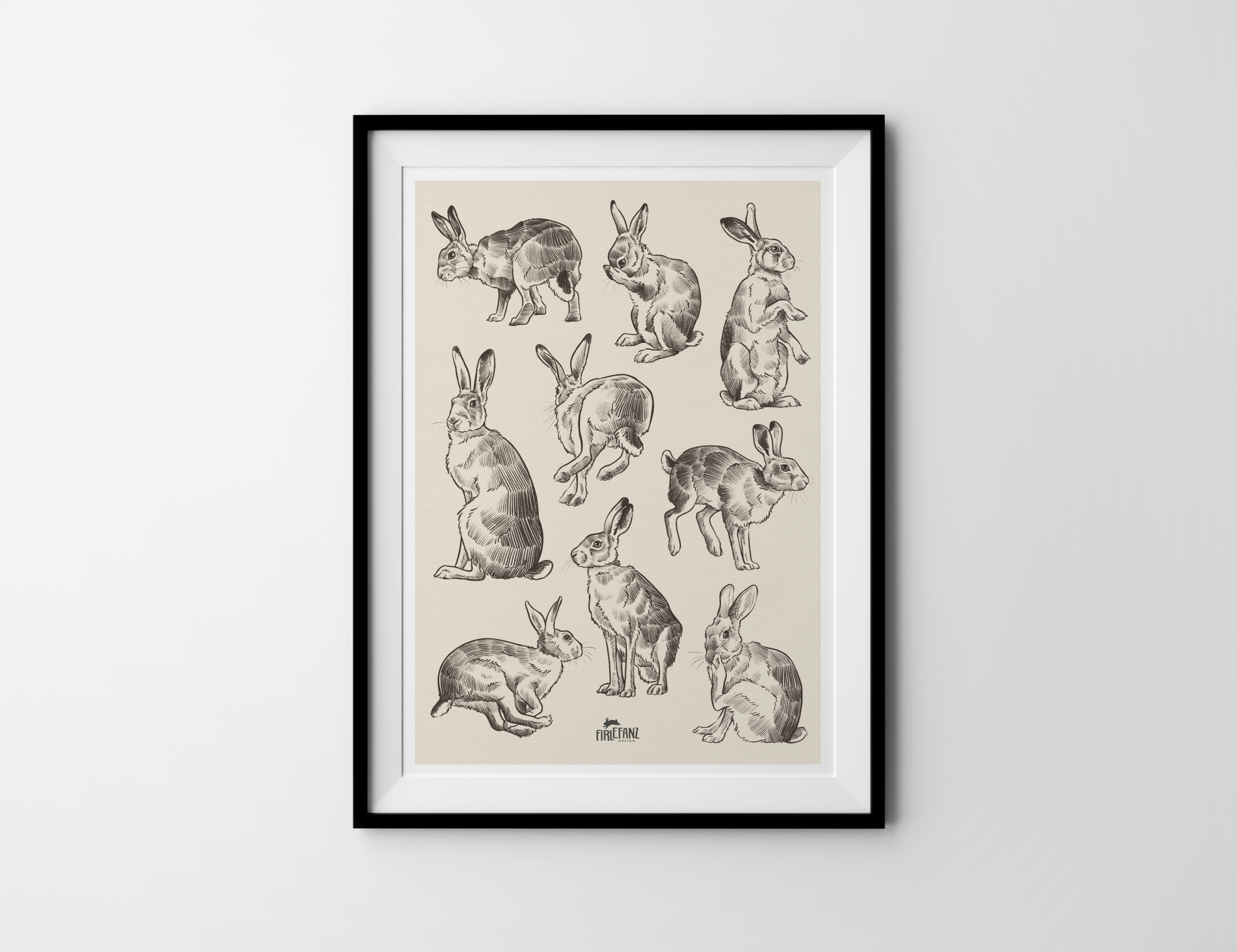 Kunstdruck "Hasen"