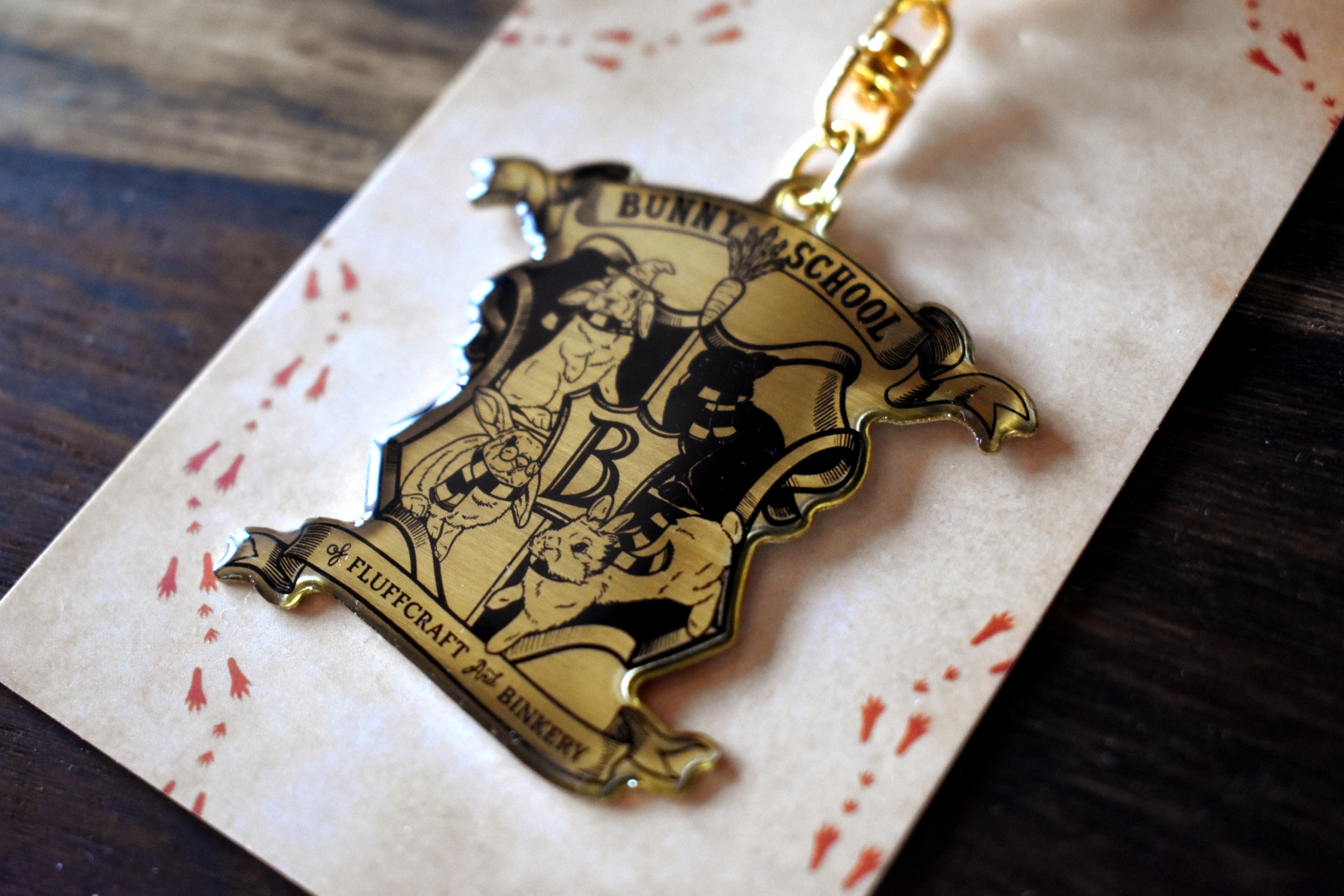 Keychain "Kaninchen Schule"