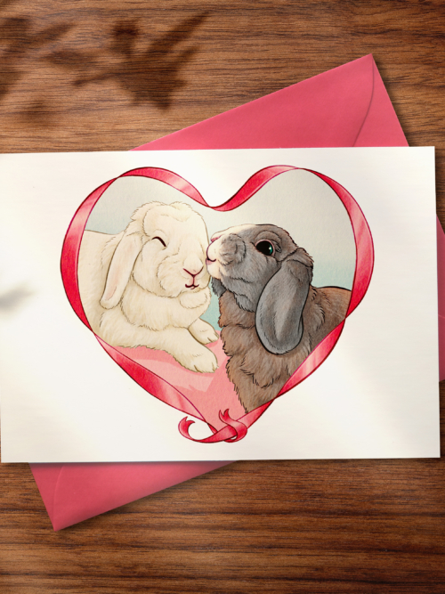 Klappkarte_Kiss_Mood Klappkarte "Kiss me"