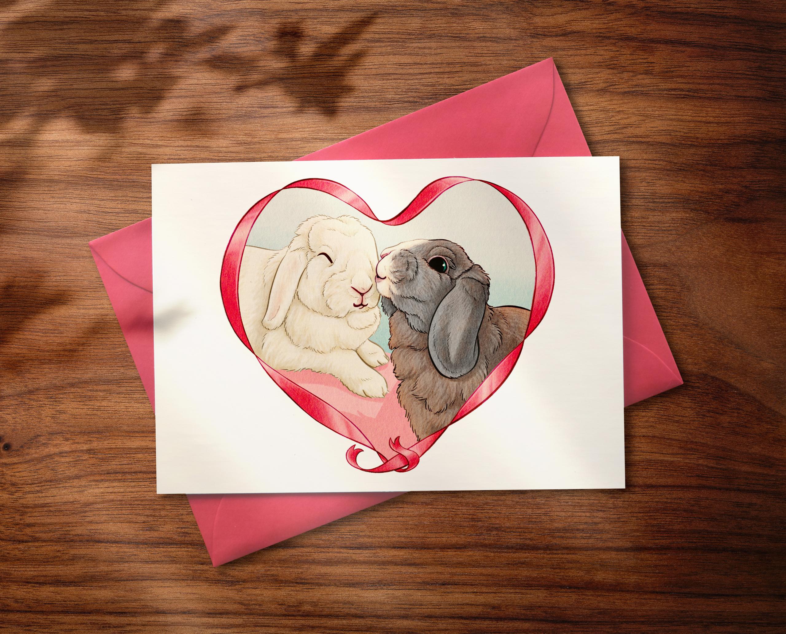 Klappkarte "Kiss me"