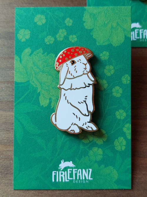 Pin_Pilz_Mood Pin "Fliegenpilz Kaninchen"