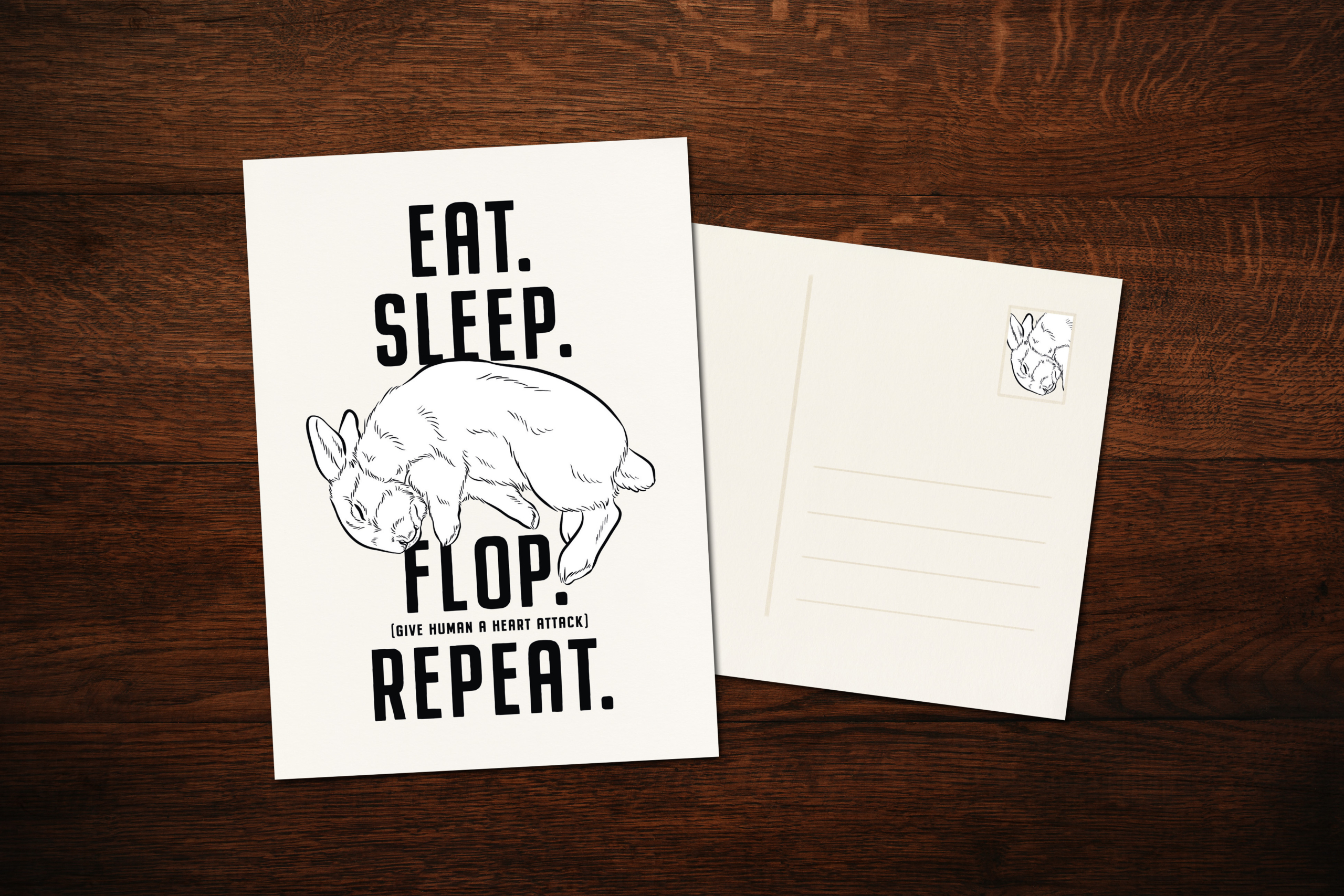 Postkarte "Flop"