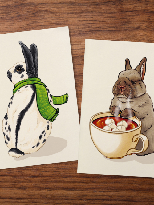 Postkarten_SchalSchoki_Mood Postkarten "Winterstimmung"