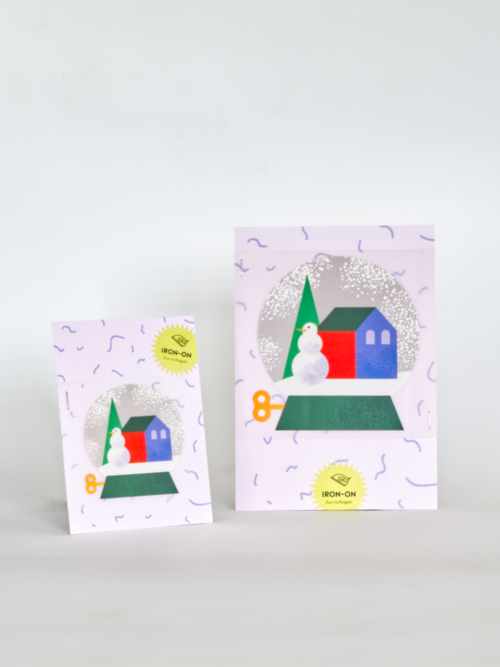 Bügelbild ♡ Schneekugel