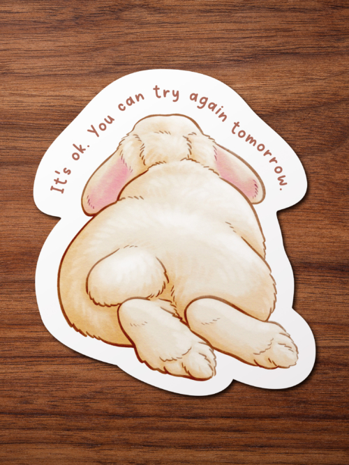 Sticker "You can try again tomorrow"