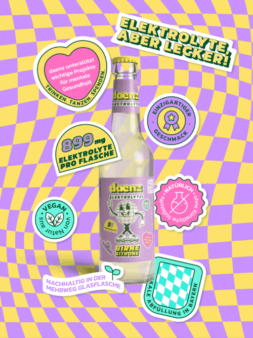 daenz Elektrolyte-Brause Birne-Zitrone