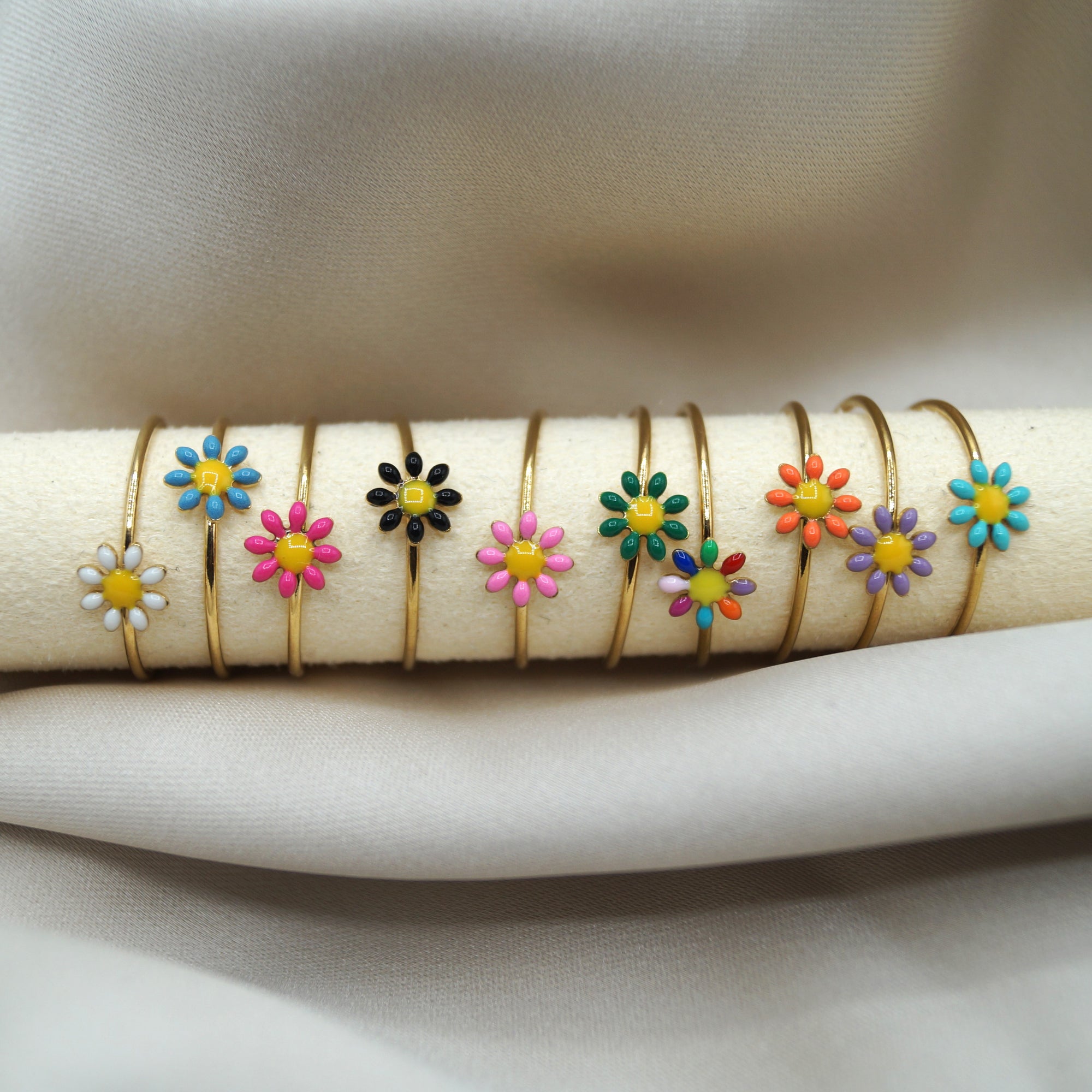 Bunter Blumen Ring