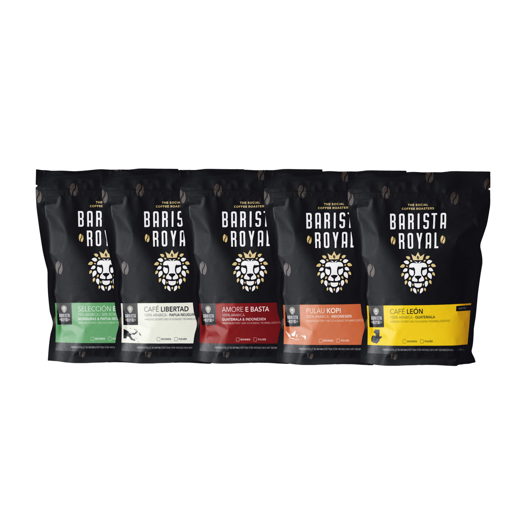 15fb794a31af08d7ecb0790d34701487 Kaffee Probierpaket (5 x 100g)