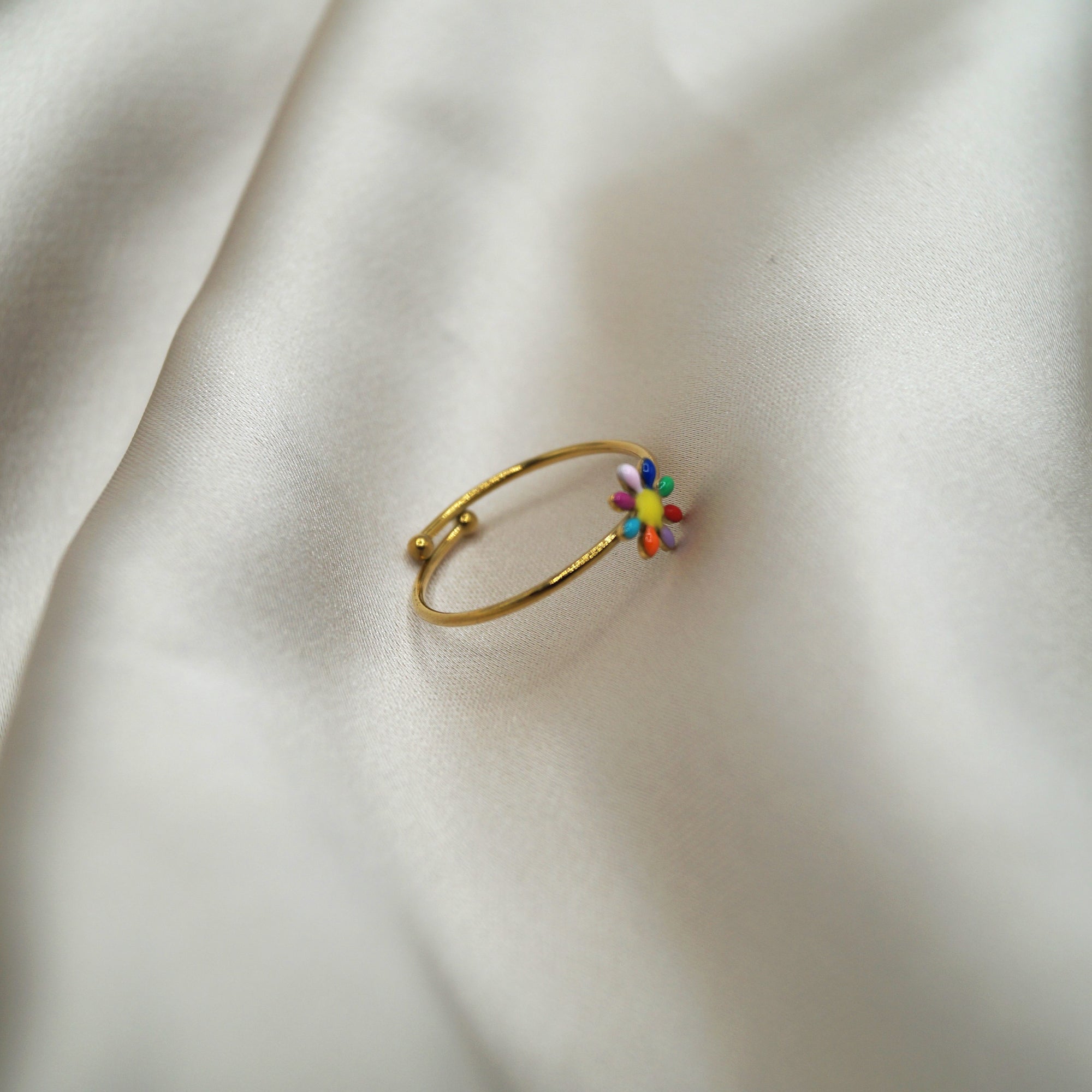 Bunter Blumen Ring