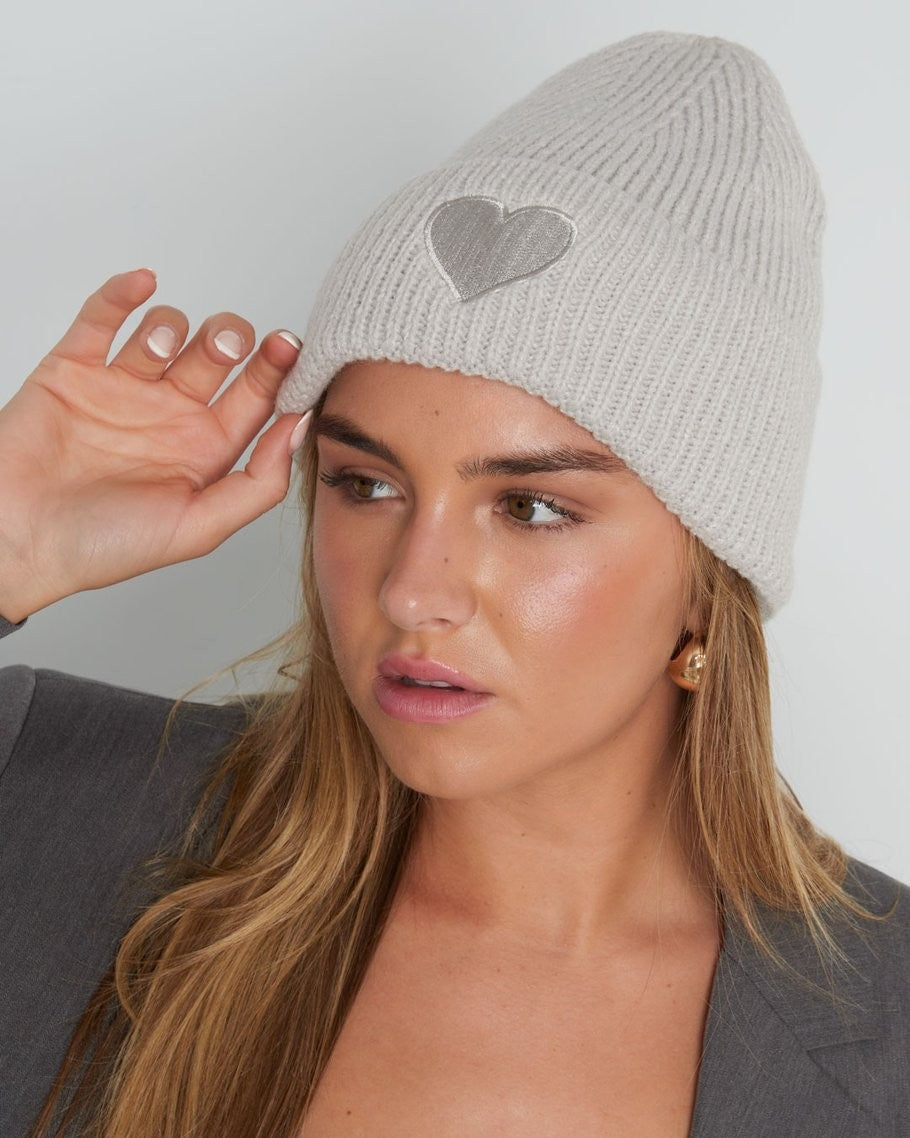 Herz Beanie